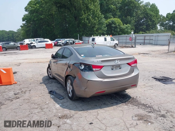 2013 Hyundai Elantra GLS with VIN 5NPDH4AE9DH441145, listed as a IAAI auction lot 42348156 with 111,049 mi miles and . Bid and sale history available at DreamBid. Image 3.