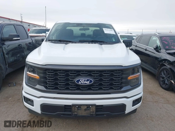 2024 Ford F-150 STX with VIN 1FTEW2K52RKE70430, listed as a IAAI auction lot 41623180 with 4,207 mi miles and . Bid and sale history available at carsss.com. Image 12.