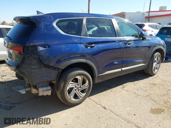2021 Hyundai Santa Fe SE with VIN 5NMS1DAJXMH322476, listed as a IAAI auction lot 41370006 with 68,802 mi miles. Bid and sale history available at carsss.com. Image 4.