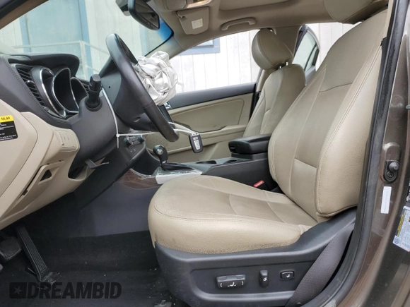 2013 Kia Optima EX with VIN 5XXGN4A77DG199460, listed as a Copart auction lot 53984215 with 78,612 mi miles and Salvage Title. Bid and sale history available at carsss.com. Image 7.