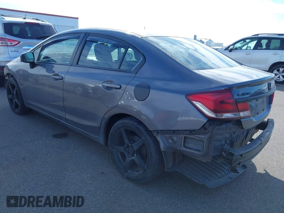 2014 Honda Civic Sedan LX with VIN 19XFB2F59EE039252, listed as a IAAI auction lot 41719659 with 113,770 mi miles. Bid and sale history available at carsss.com. Image 3.