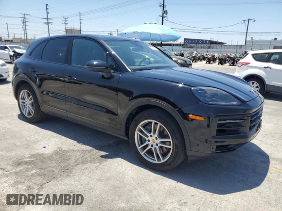2024 Porsche Cayenne with VIN WP1AA2AY8RDA12225, listed as a Copart auction lot 64037125 with 7,414 mi miles and Salvage title. Bid and sale history available at DreamBid. Image 4.