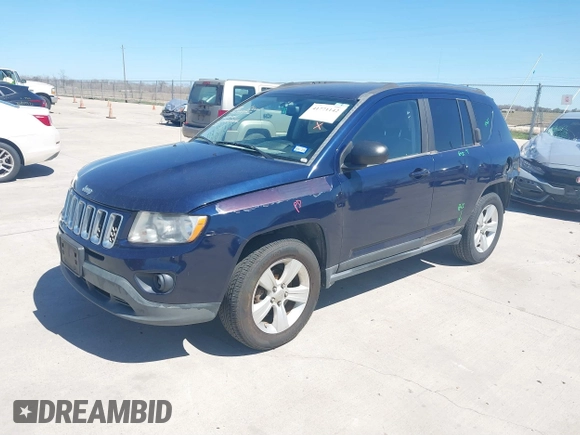 2012 Jeep Compass Sport with VIN 1C4NJCBB5CD580152, listed as a IAAI auction lot 41771142 with 126,229 mi miles. Bid and sale history available at carsss.com. Image 2.