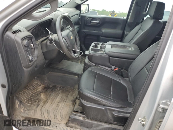 2021 Chevrolet Silverado 1500 Work Truck with VIN 1GCRYAEF2MZ111587, listed as a Copart auction lot 69341474 with 112,802 mi miles and Salvage Title. Bid and sale history available at DreamBid. Image 7.