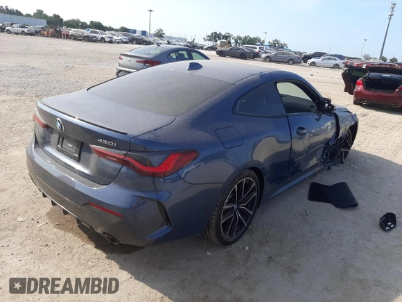 2023 BMW 4 Series 430i with VIN WBA53AP0XPCL09554, listed as a Copart auction lot 51770213 with 7,447 mi miles and . Bid and sale history available at DreamBid. Image 3.
