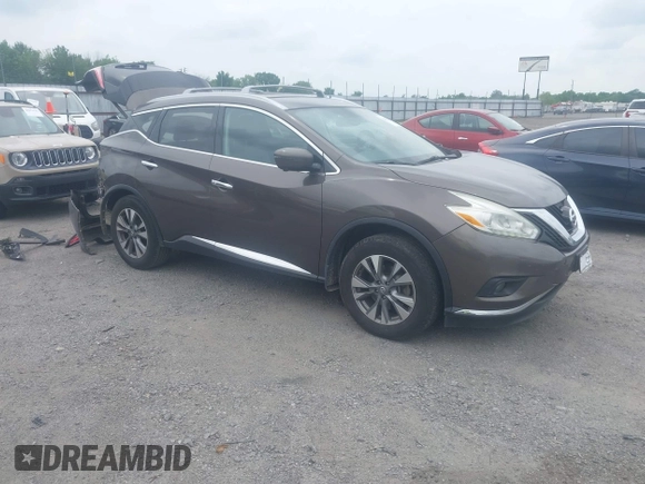 2017 Nissan Murano SL z VIN 5N1AZ2MG5HN104247, wystawiony jako IAAI lot #42102129 z przebiegiem 158 944 mil mil oraz . Historia ofert i sprzedaży dostępna na DreamBid. Obrazek 1.