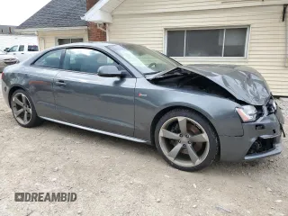 2015 Audi S5 Premium Plus with VIN WAUGGAFR3FA005148, listed as a Copart auction lot 52373864 with 139,866 mi miles and Salvage Title. Bid and sale history available at carsss.com. Image 4.