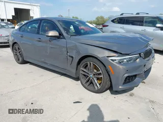 2018 BMW 4 Series 440i with VIN WBA4J5C54JBF07315, listed as a IAAI auction lot 41738540 with 74,577 mi miles and . Bid and sale history available at carsss.com. Image 1.