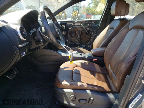 2018 Audi A3 Sedan Premium Plus with VIN WAUJ8GFF4J1012145, listed as a Copart auction lot 52638154 with 72,270 mi miles. Bid and sale history available at carsss.com. Image 7.