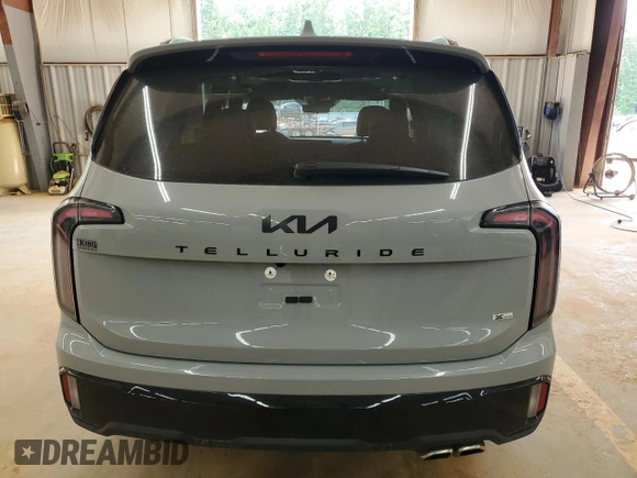 2025 Kia Telluride SX X-Line with VIN 5XYP5DGC2SG591453, listed as a Copart auction lot 55469695 with 4,027 mi miles and Salvage title. Bid and sale history available at DreamBid. Image 6.