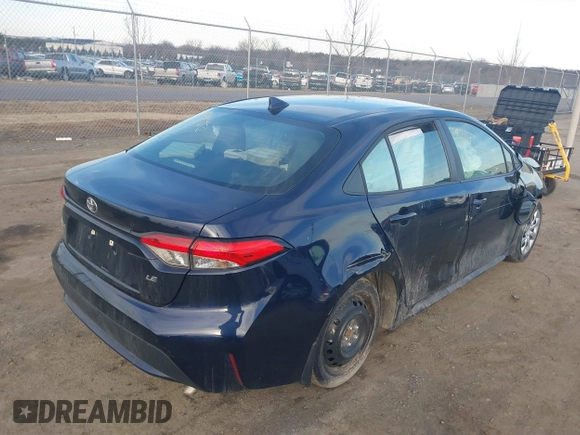2022 Toyota Corolla LE with VIN 5YFEPMAE9NP306727, listed as a IAAI auction lot 41601452 with 29,969 mi miles and . Bid and sale history available at DreamBid. Image 4.