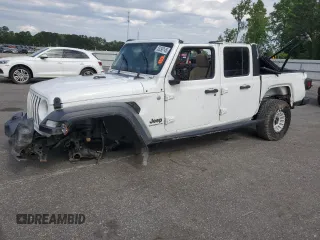 2020 Jeep Gladiator Sport S с VIN 1C6HJTAG5LL109304, выставлен на аукционе Copart как лот 55290145 с пробегом 83 771 миль миль и Списание • Salvage title. История ставок и продаж доступна на DreamBid. Изображение 1.