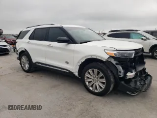 2023 Ford Explorer King Ranch with VIN 1FM5K7LC1PGB48735, listed as a Copart auction lot 50936445 with 8,265 mi miles and Salvage Title. Bid and sale history available at carsss.com. Image 4.