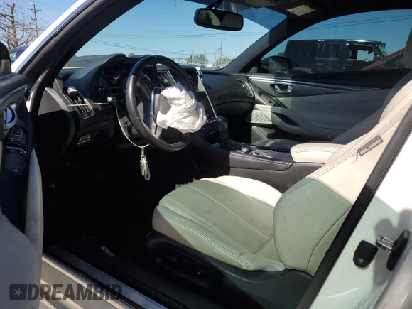 2018 Infiniti Q60 Sport with VIN JN1EV7EK0JM340319, listed as a Copart auction lot 72844634 with 142,441 mi miles and Salvage Title. Bid and sale history available at DreamBid. Image 8.