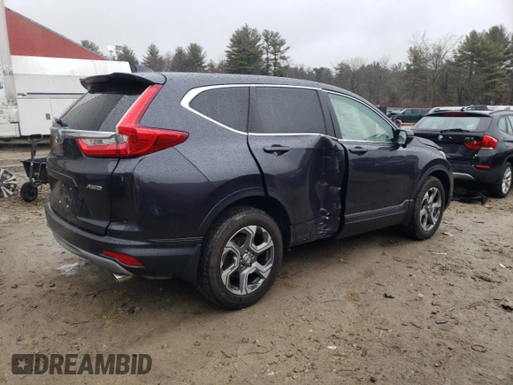 2017 Honda CR-V EX-L with VIN 2HKRW2H84HH118613, listed as a Copart auction lot 41807373 with 58,411 mi miles. Bid and sale history available at carsss.com. Image 3.