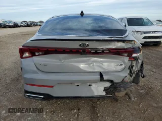 2021 Kia K5 GT-Line with VIN 5XXG64J28MG025348, listed as a Copart auction lot 43313845 with 50,214 mi miles and Salvage Title. Bid and sale history available at carsss.com. Image 6.