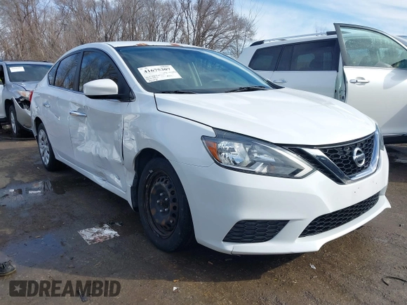2016 Nissan Sentra SV with VIN 3N1AB7AP8GY260572, listed as a IAAI auction lot 41675307 with 95,779 mi miles and . Bid and sale history available at DreamBid. Image 1.