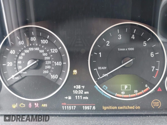 2013 BMW 3 Series 328i xDrive with VIN WBA3B5C59DF595961, listed as a IAAI auction lot 41951160 with 111,517 mi miles. Bid and sale history available at carsss.com. Image 15.