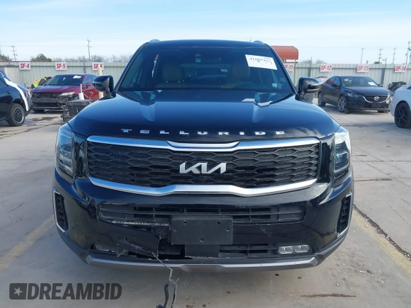 2022 Kia Telluride SX with VIN 5XYP54HC8NG318696, listed as a IAAI auction lot 41609437 with 38,263 mi miles and . Bid and sale history available at DreamBid. Image 12.
