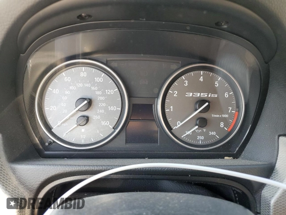 2011 BMW 3 Series 335is with VIN WBAKG1C58BE617991, listed as a Copart auction lot 75038714 with Not Provided miles and Salvage Title. Bid and sale history available at carsss.com. Image 9.