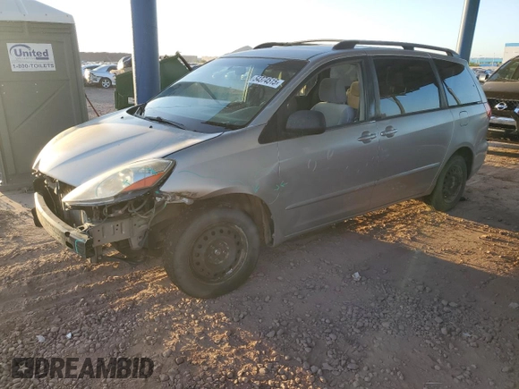 2010 Toyota Sienna CE with VIN 5TDKK4CC6AS329753, listed as a Copart auction lot 54374515 with 144,654 mi miles and Salvage Title. Bid and sale history available at DreamBid. Image 1.