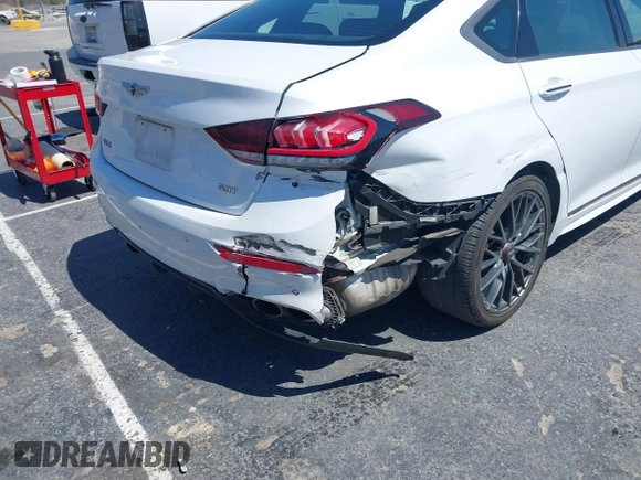 2019 Genesis G80 Sport with VIN KMTFN4JB5KU326120, listed as a IAAI auction lot 42317184 with 35,794 mi miles and . Bid and sale history available at DreamBid. Image 6.