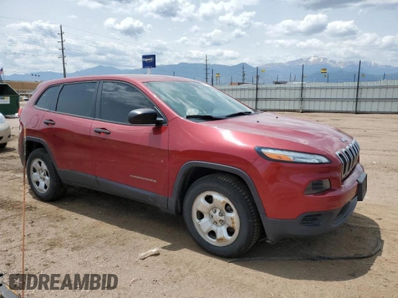 2017 Jeep Cherokee Sport with VIN 1C4PJMAB3HW621289, listed as a Copart auction lot 59317145 with 89,428 mi miles and Salvage title. Bid and sale history available at DreamBid. Image 4.