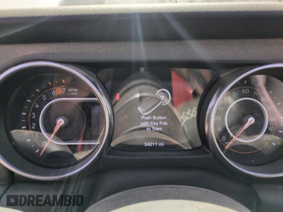 2019 Jeep Wrangler Unlimited Sahara with VIN 1C4HJXEN8KW616980, listed as a Copart auction lot 51253215 with 54,011 mi miles and Salvage Title. Bid and sale history available at DreamBid. Image 9.