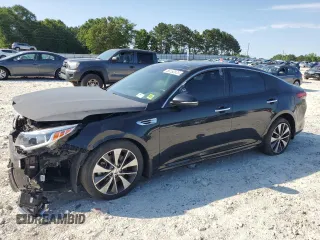 2018 Kia Optima LX with VIN 5XXGT4L33JG251971, listed as a Copart auction lot 58152875 with 84,434 mi miles and Salvage title. Bid and sale history available at DreamBid. Image 1.