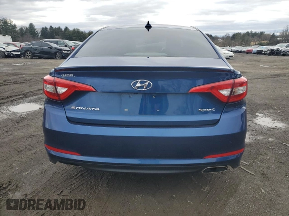 2016 Hyundai Sonata Sport with VIN 5NPE34AF8GH331381, listed as a Copart auction lot 48111485 with Not Provided miles and Salvage Title. Bid and sale history available at DreamBid. Image 6.