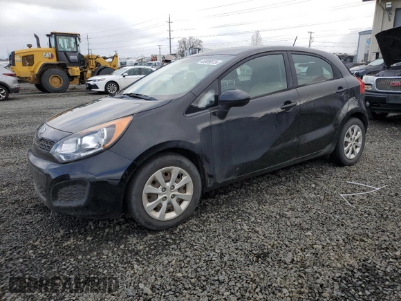 2015 Kia Rio LX with VIN KNADM5A30F6509794, listed as a Copart auction lot 46906075 with 80,546 mi miles and Clean Title. Bid and sale history available at carsss.com. Image 1.