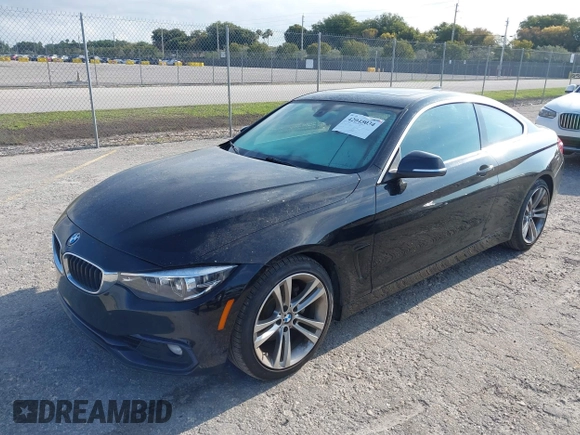 2019 BMW 4 Series 430i with VIN WBA4W3C59KAF92150, listed as a IAAI auction lot 42045034 with 35,888 mi miles and . Bid and sale history available at DreamBid. Image 2.