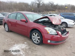 2005 Nissan Maxima 3.5 SL with VIN 1N4BA41E75C808199, listed as a IAAI auction lot 41287107 with 845,005 mi miles. Bid and sale history available at carsss.com. Image 1.