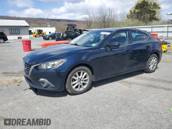 2016 Mazda Mazda3 i Grand Touring with VIN JM1BM1X72G1305560, listed as a Copart auction lot 52333205 with 158,906 mi miles and Salvage Title. Bid and sale history available at carsss.com. Image 1.