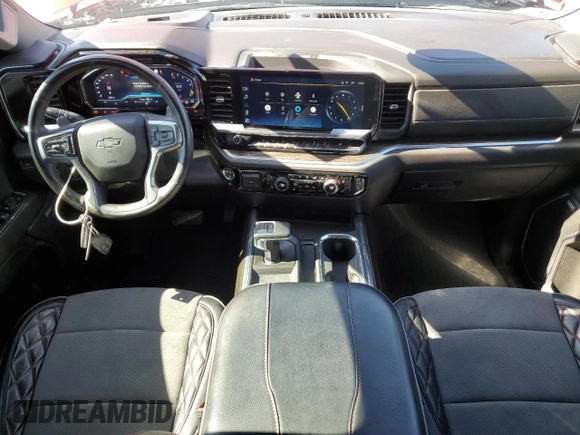 2023 Chevrolet Silverado 1500 RST with VIN 1GCUDEED8PZ206719, listed as a Copart auction lot 50555575 with 15,310 mi miles and Salvage Title. Bid and sale history available at DreamBid. Image 8.