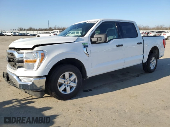 2021 Ford F-150 XL with VIN 1FTEW1CP8MFD11312, listed as a Copart auction lot 88754605 with 142,224 mi miles and Salvage title. Bid and sale history available at DreamBid. Image 1.
