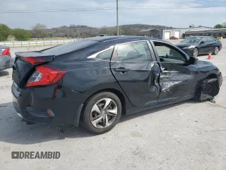 2019 Honda Civic LX with VIN 19XFC2F6XKE010537, listed as a Copart auction lot 51139255 with 117,859 mi miles and Salvage Title. Bid and sale history available at DreamBid. Image 3.