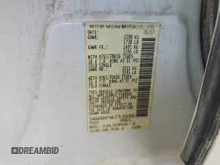 2017 Nissan Frontier SV with VIN 1N6AD0ER7HN753696, listed as a Copart auction lot 56972765 with Not provided miles and Salvage title. Bid and sale history available at DreamBid. Image 12.