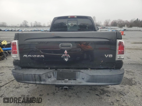 2006 Mitsubishi Raider Duro Cross with VIN 1Z7HT32NX6S529395, listed as a Copart auction lot 50308885 with 171,697 mi miles and Salvage Title. Bid and sale history available at carsss.com. Image 6.