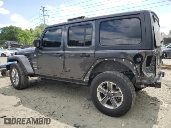 2021 Jeep Wrangler Unlimited Sahara с VIN 1C4HJXEN2MW645748, выставлен на аукционе Copart как лот 56001495 с пробегом 88 737 миль миль и Списание • Salvage title. История ставок и продаж доступна на DreamBid. Изображение 2.