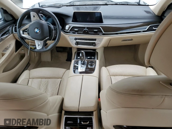 2020 BMW 7 Series 750i xDrive with VIN WBA7U2C05LGJ59504, listed as a Copart auction lot 42771535 with 20,496 mi miles and Salvage Title. Bid and sale history available at carsss.com. Image 8.
