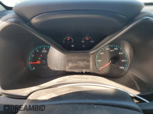 2020 GMC Canyon 2WD with VIN 1GTG5BEA2L1237021, listed as a Copart auction lot 76358214 with 77,815 mi miles and Salvage Title. Bid and sale history available at carsss.com. Image 9.