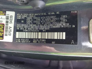 2009 Toyota Sienna XLE with VIN 5TDBK22C79S026370, listed as a IAAI auction lot 41471005 with 200,720 mi miles and . Bid and sale history available at DreamBid. Image 9.