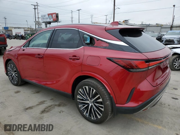 2023 Lexus RX with VIN 2T2BBMCA9PC014179, listed as a Copart auction lot 55597415 with 9,525 mi miles and Salvage Title. Bid and sale history available at carsss.com. Image 2.