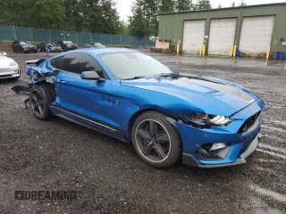 2021 Ford Mustang Mach 1 with VIN 1FA6P8R04M5555068, listed as a Copart auction lot 45604115 with 13,151 mi miles and Salvage Title. Bid and sale history available at carsss.com. Image 4.