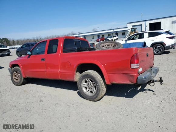 2004 Dodge Dakota with VIN 1D7GL12K34S504035, listed as a Copart auction lot 46815725 with 0 mi miles and Salvage Title. Bid and sale history available at carsss.com. Image 2.