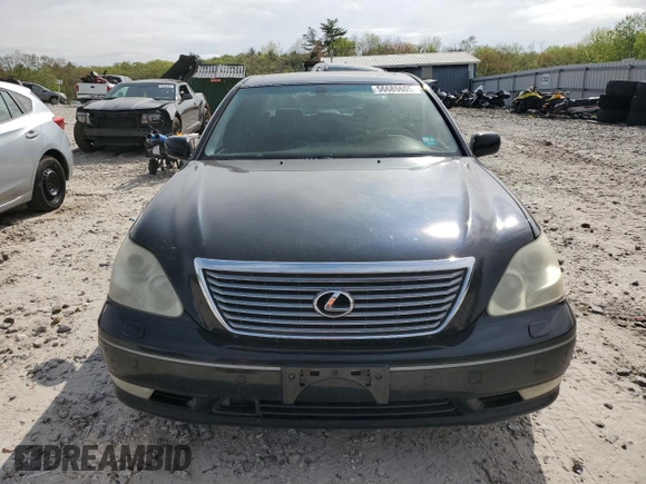 2005 Lexus LS 430 z VIN JTHBN36FX55017789, wystawiony jako Copart lot #56685605 z przebiegiem 209 238 mil mil oraz Czysty tytuł • Clean title. Historia ofert i sprzedaży dostępna na DreamBid. Obrazek 5.