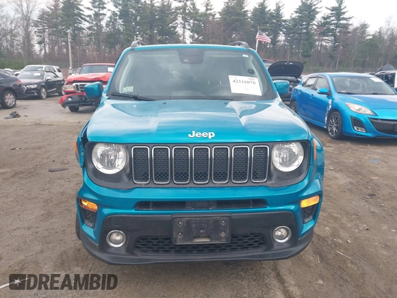 2021 Jeep Renegade Latitude with VIN ZACNJDBB2MPM72609, listed as a IAAI auction lot 42116070 with 58,036 mi miles and . Bid and sale history available at DreamBid. Image 13.