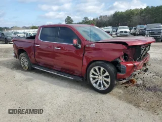 2019 Chevrolet Silverado 1500 High Country with VIN 1GCUYHED6KZ144591, listed as a Copart auction lot 44227195 with 133,494 mi miles and Salvage Title. Bid and sale history available at carsss.com. Image 4.