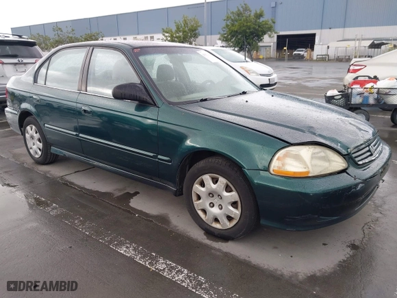 1999 Honda Civic VP with VIN 2HGEJ6618XH579736, listed as a IAAI auction lot 41912296 with 268,631 mi miles. Bid and sale history available at carsss.com. Image 1.
